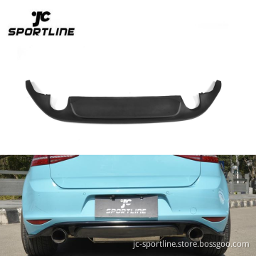 Golf7 MK7 Clubsport Style Rear Bumper Diffuser for VW GTI/R Hatchback 2014-2017